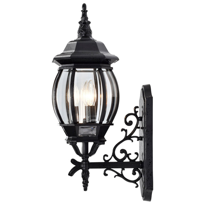 Nuvo Lighting 60-890 Three Light Outdoor Wall Lantern, Textured Black