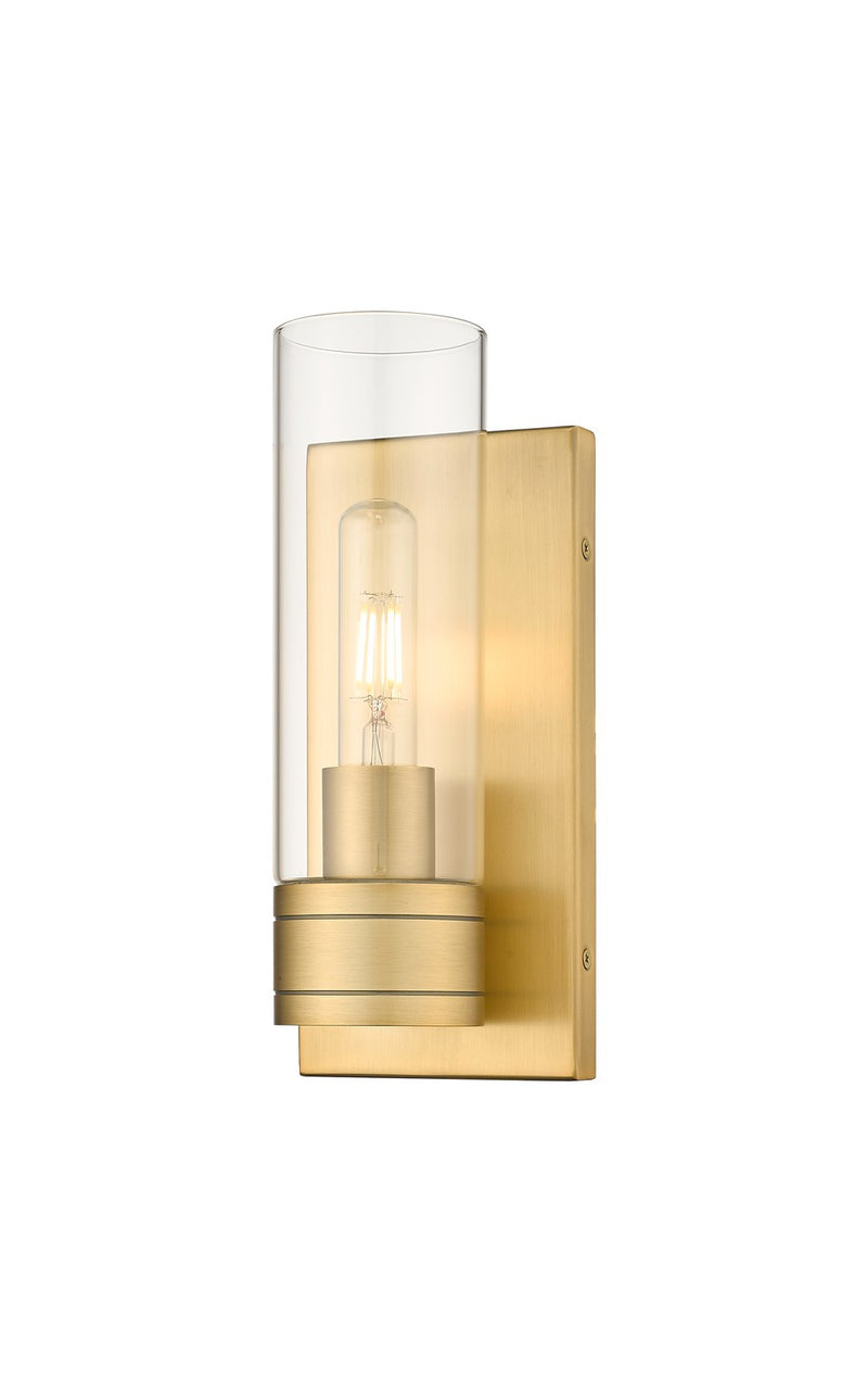 Innovations 617-1W-BB-G617-8CL One Light Wall Sconce, Brushed Brass