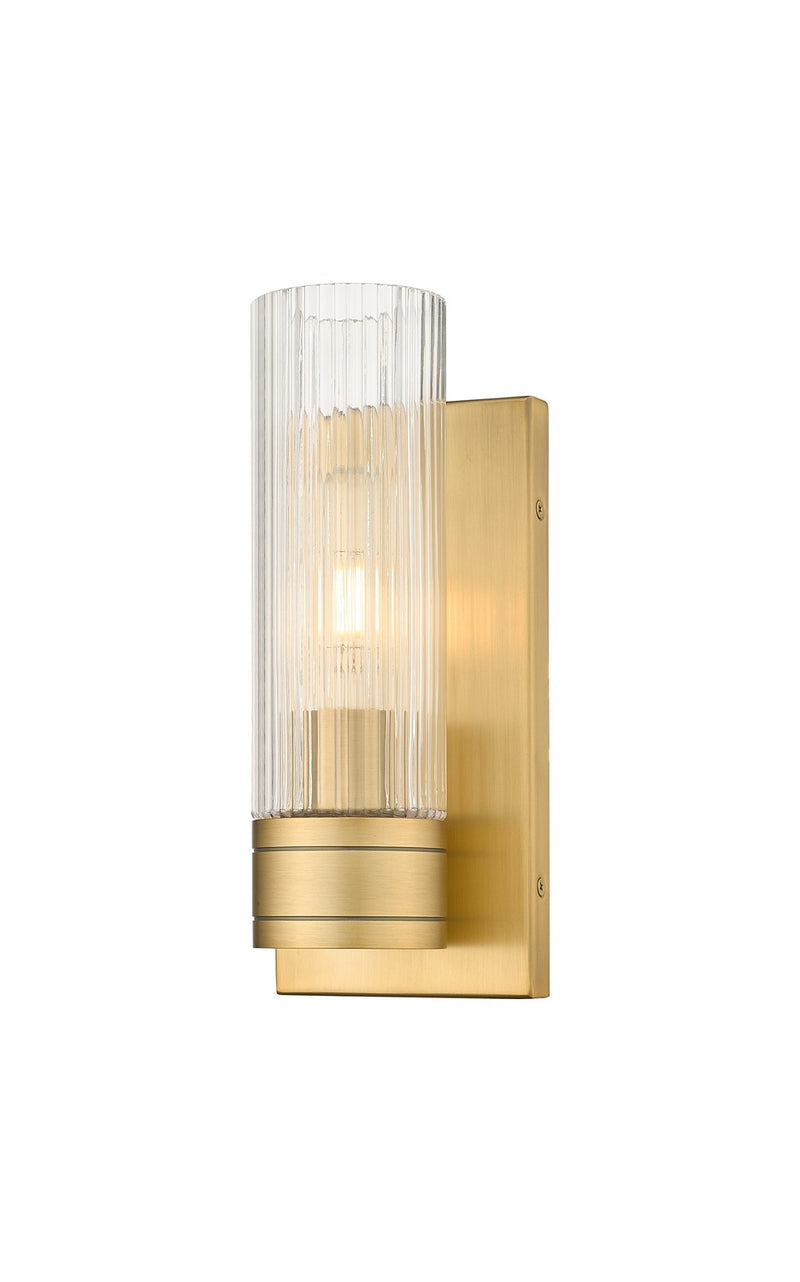 Innovations 617-1W-BB-G617-8SCL One Light Wall Sconce, Brushed Brass