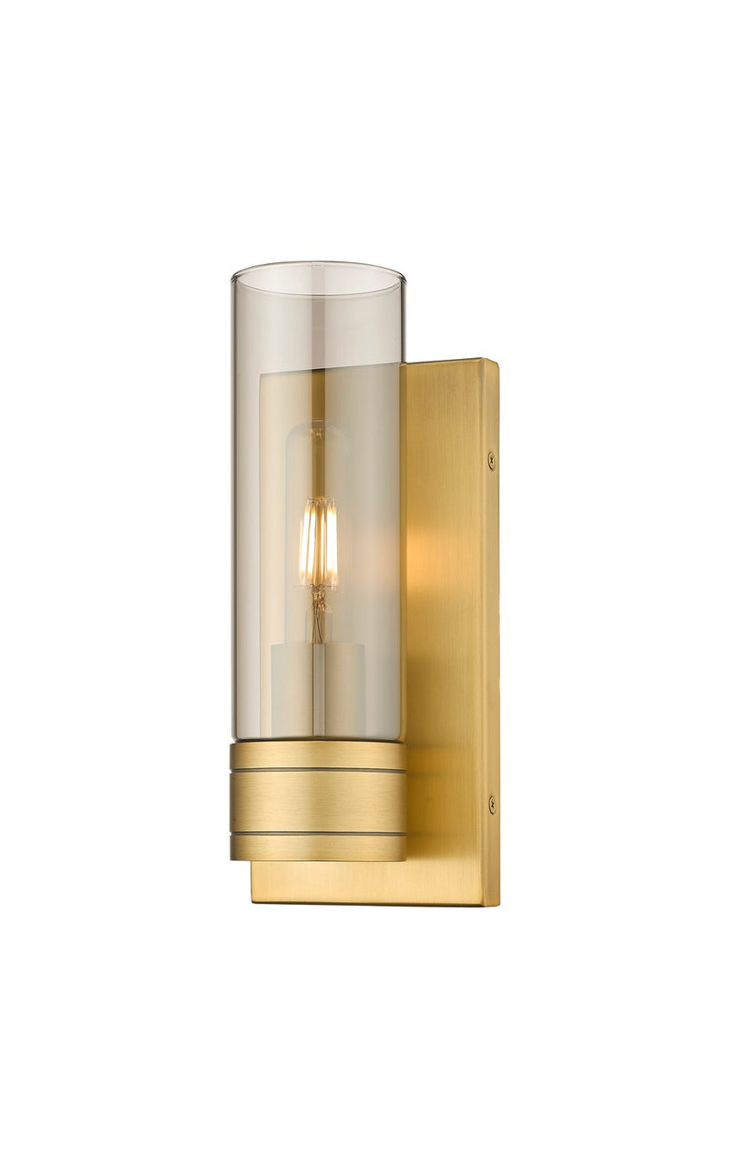 Innovations 617-1W-BB-G617-8SM One Light Wall Sconce, Brushed Brass
