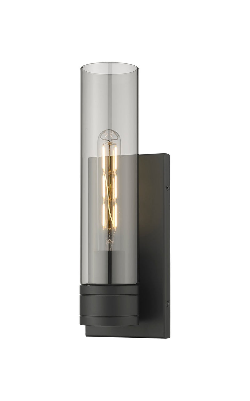 Innovations 617-1W-BK-G617-11SM One Light Wall Sconce, Matte Black