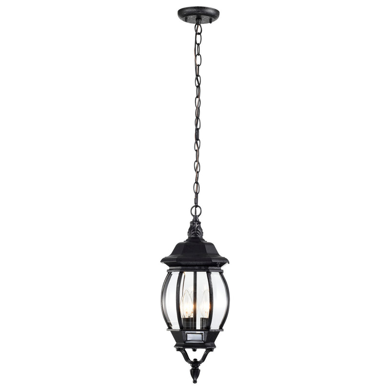 Nuvo Lighting 60-896 Three Light Hangng Lantern, Textured Black