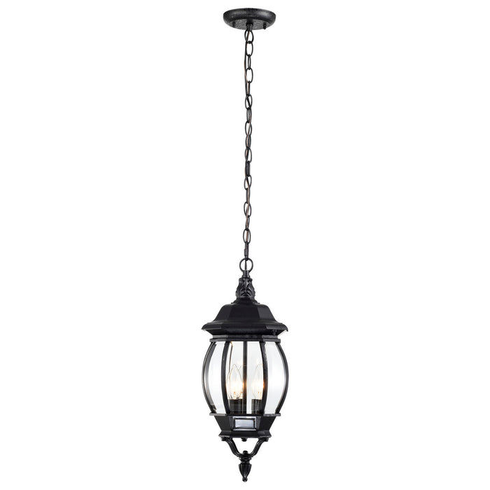 Nuvo Lighting 60-896 Three Light Hangng Lantern, Textured Black