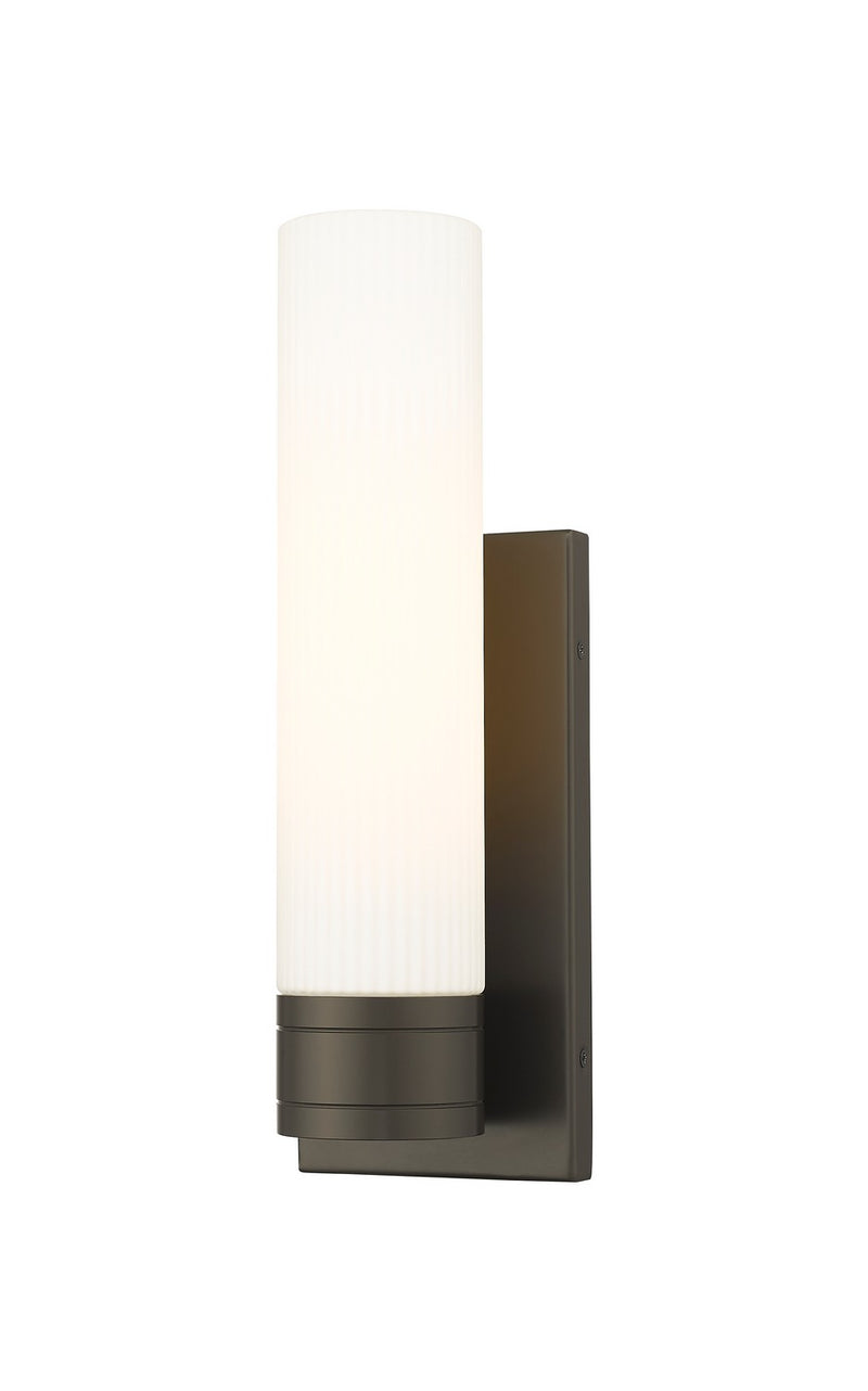 Innovations 617-1W-OB-G617-11SWH One Light Wall Sconce, Oil Rubbed Bronze