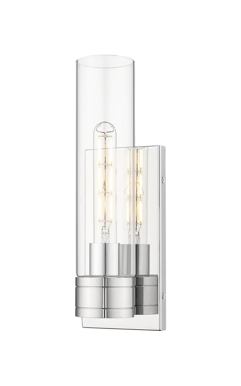 Innovations 617-1W-PC-G617-11CL One Light Wall Sconce, Polished Chrome