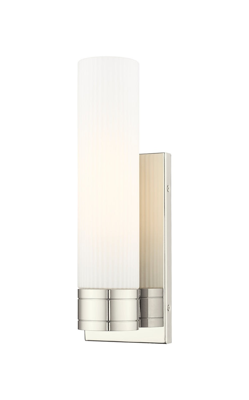 Innovations 617-1W-PN-G617-11SWH One Light Wall Sconce, Polished Nickel