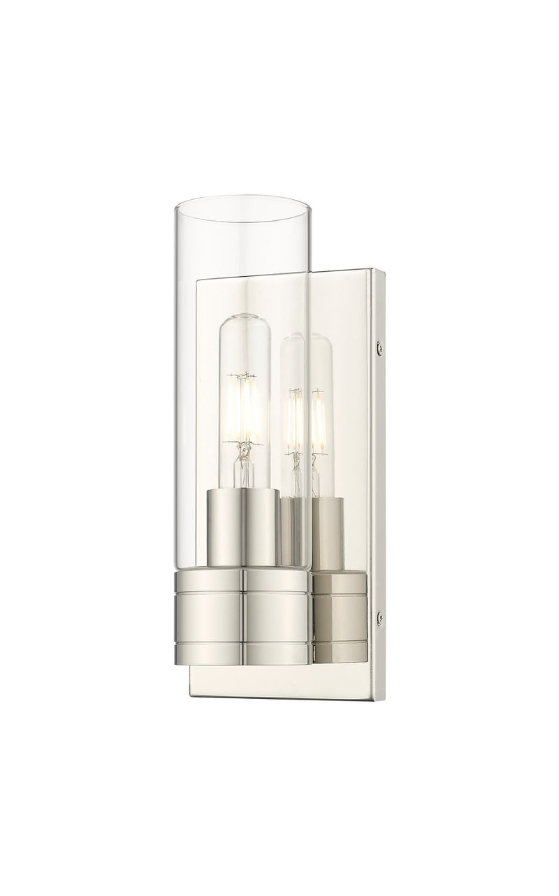 Innovations 617-1W-PN-G617-8CL One Light Wall Sconce, Polished Nickel