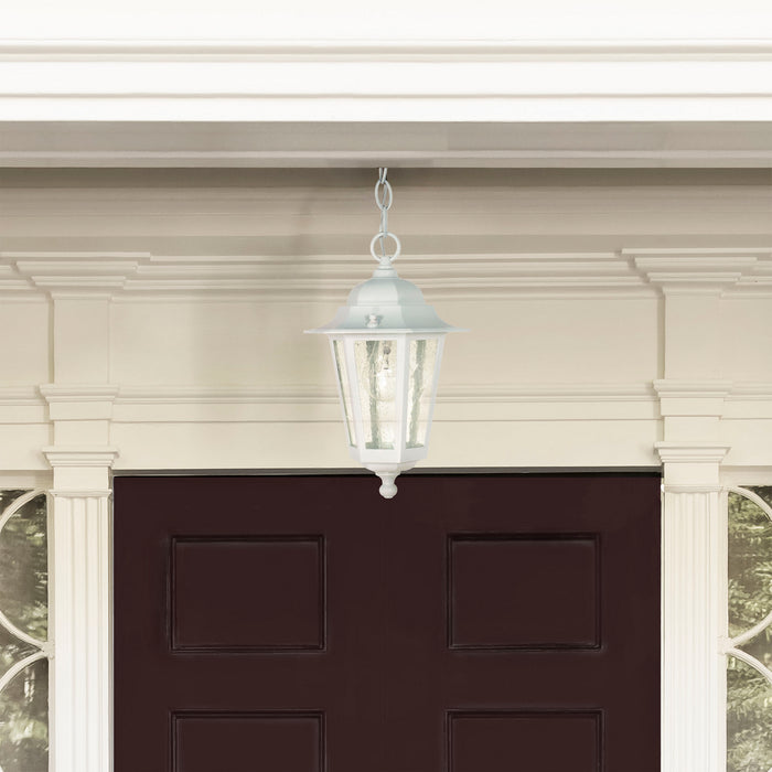 Nuvo Lighting 60-991 One Light Hanging Lantern, White