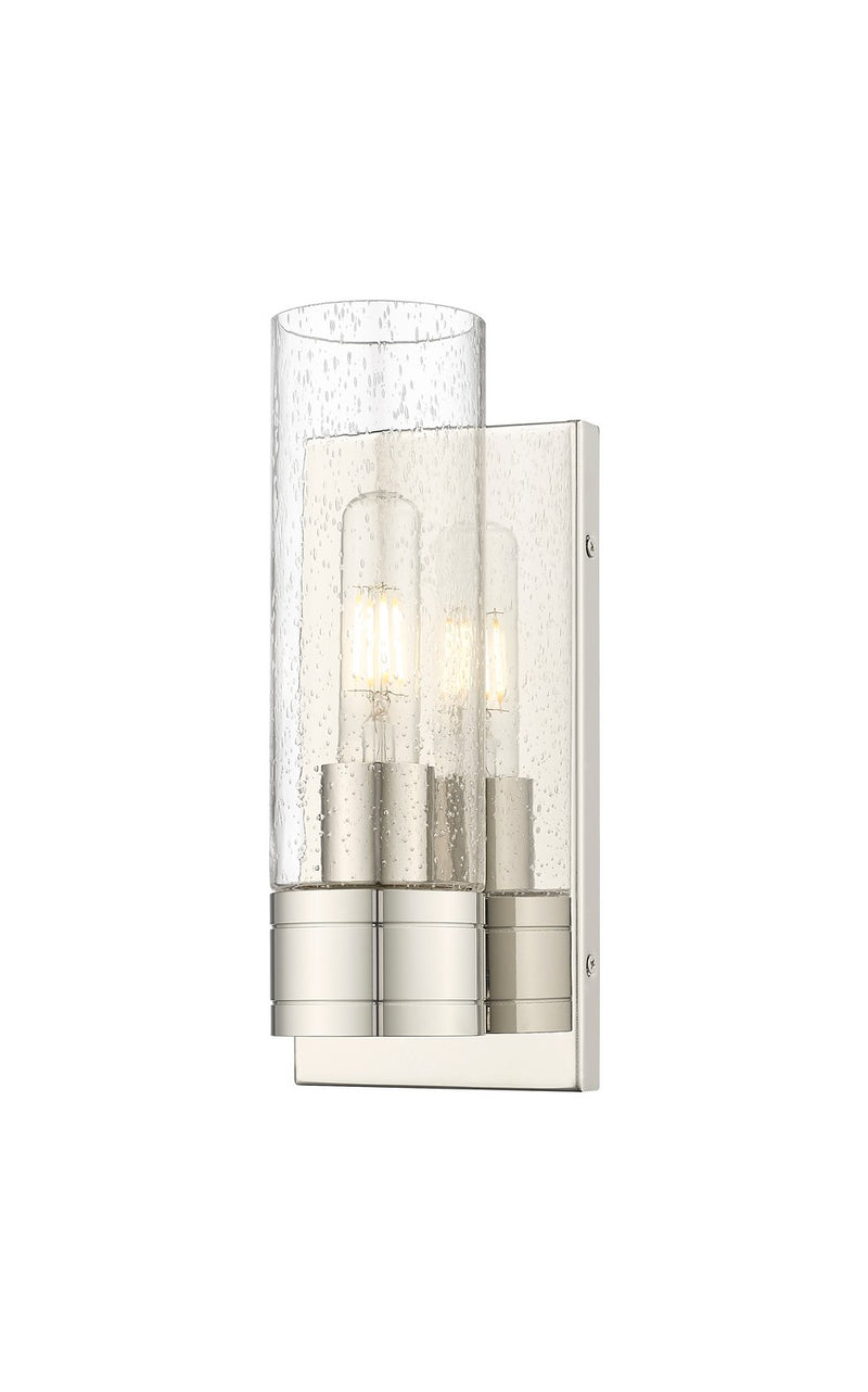 Innovations 617-1W-PN-G617-8SDY One Light Wall Sconce, Polished Nickel