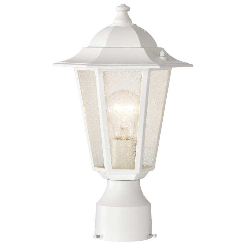 Nuvo Lighting 60-994 One Light Post Lantern, White