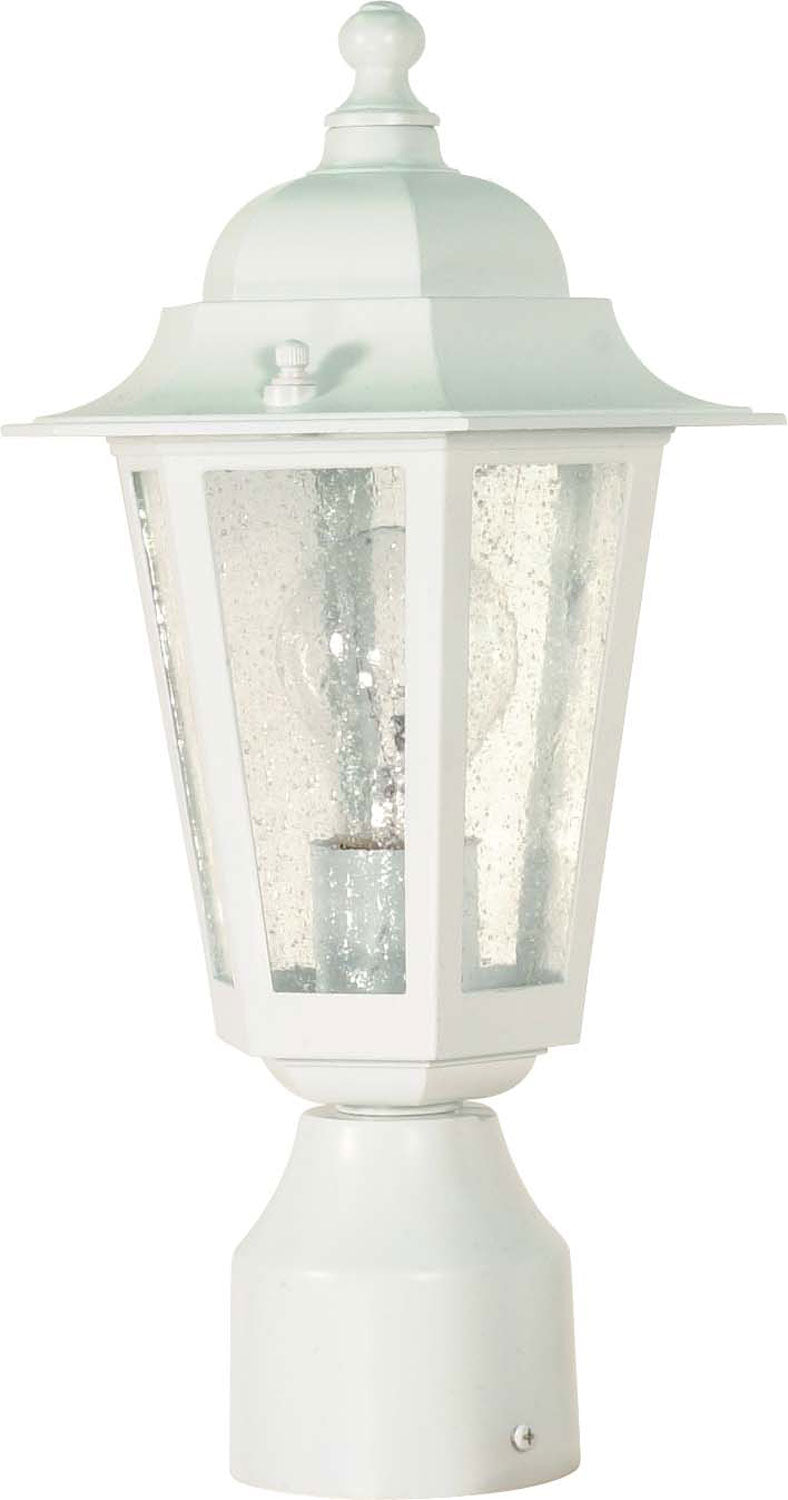 Nuvo Lighting 60-994 One Light Post Lantern, White