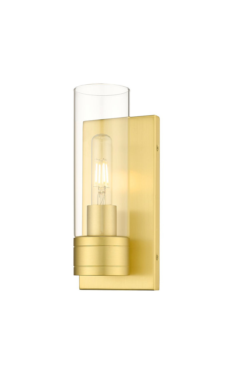 Innovations 617-1W-SG-G617-8CL One Light Wall Sconce, Satin Gold