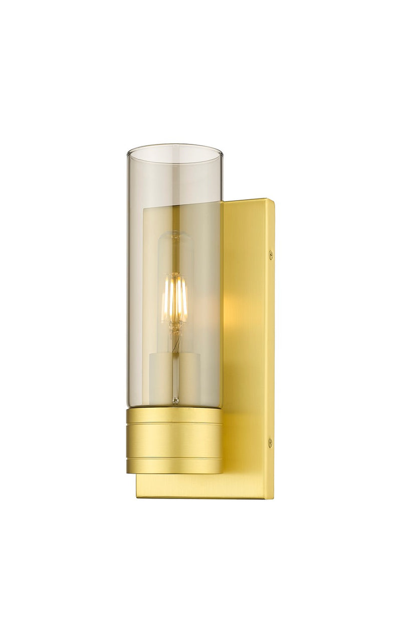 Innovations 617-1W-SG-G617-8SM One Light Wall Sconce, Satin Gold