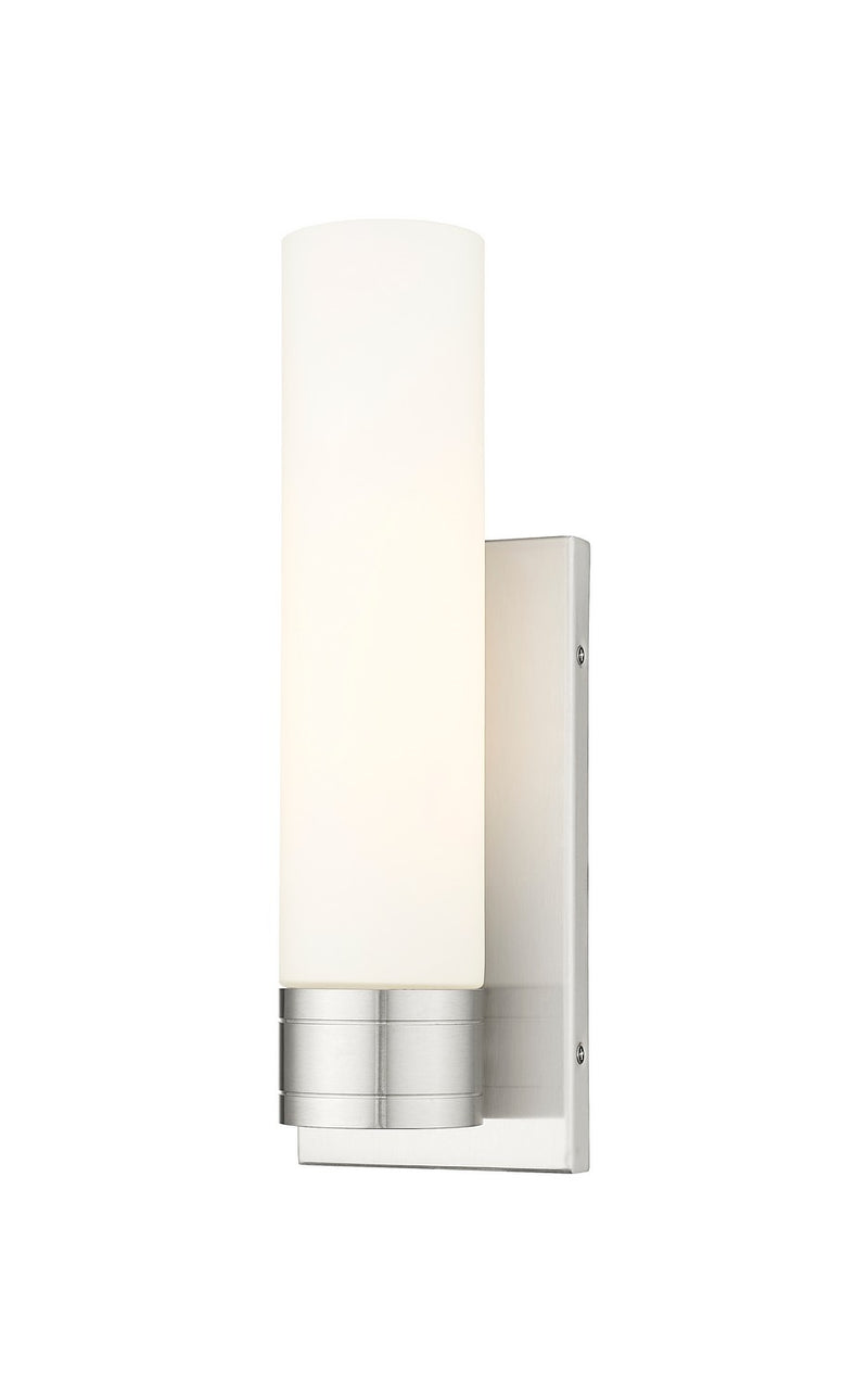 Innovations 617-1W-SN-G617-11WH One Light Wall Sconce, Satin Nickel
