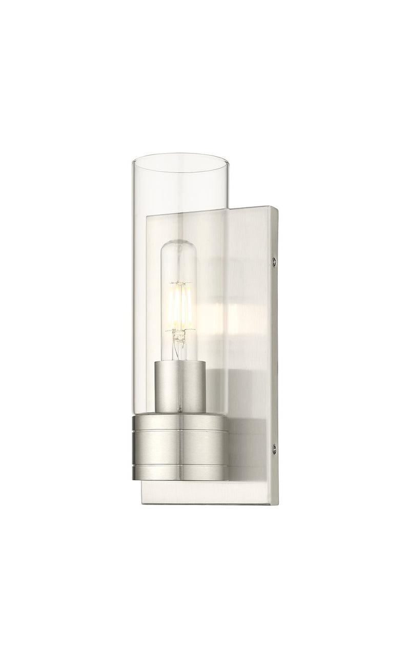 Innovations 617-1W-SN-G617-8CL One Light Wall Sconce, Satin Nickel