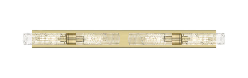 Innovations 617L-4W-AB-G617-11DE Four Light Bath Vanity, Antique Brass