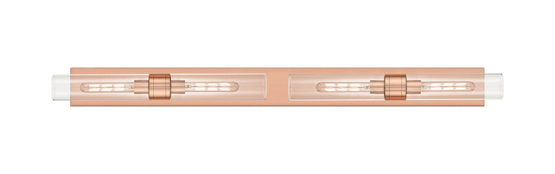 Innovations 617L-4W-AC-G617-11CL Four Light Bath Vanity, Antique Copper