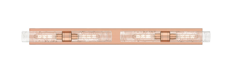 Innovations 617L-4W-AC-G617-11DE Four Light Bath Vanity, Antique Copper
