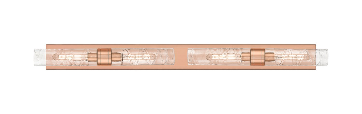 Innovations 617L-4W-AC-G617-11DE Four Light Bath Vanity, Antique Copper