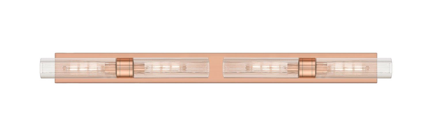 Innovations 617L-4W-AC-G617-11SCL Four Light Bath Vanity, Antique Copper