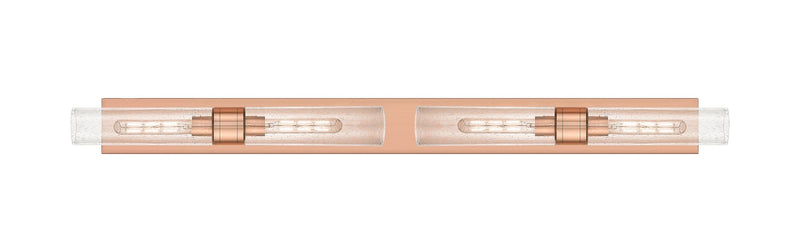 Innovations 617L-4W-AC-G617-11SDY Four Light Bath Vanity, Antique Copper
