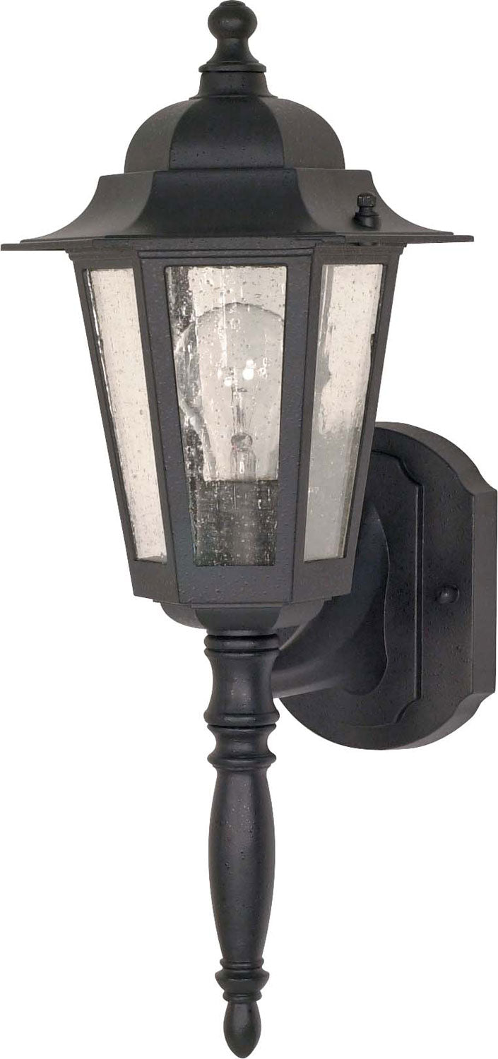 Nuvo Lighting 60-987 One Light Outdoor Wall Lantern, Textured Black