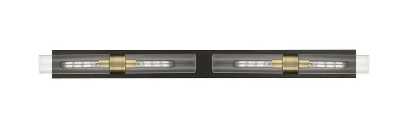 Innovations 617L-4W-BAB-G617-11CL Four Light Bath Vanity, Black Antique Brass