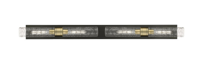 Innovations 617L-4W-BAB-G617-11DE Four Light Bath Vanity, Black Antique Brass