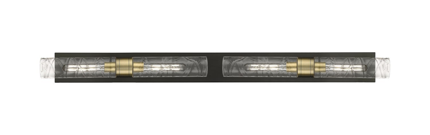 Innovations 617L-4W-BAB-G617-11DE Four Light Bath Vanity, Black Antique Brass