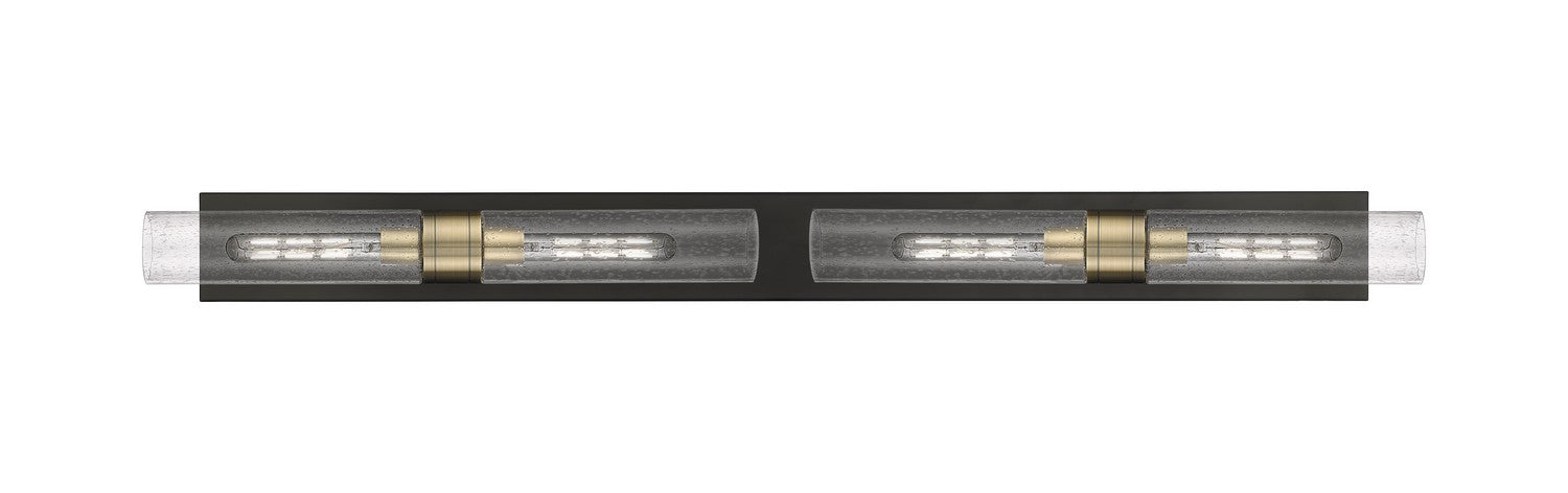 Innovations 617L-4W-BAB-G617-11SDY Four Light Bath Vanity, Black Antique Brass