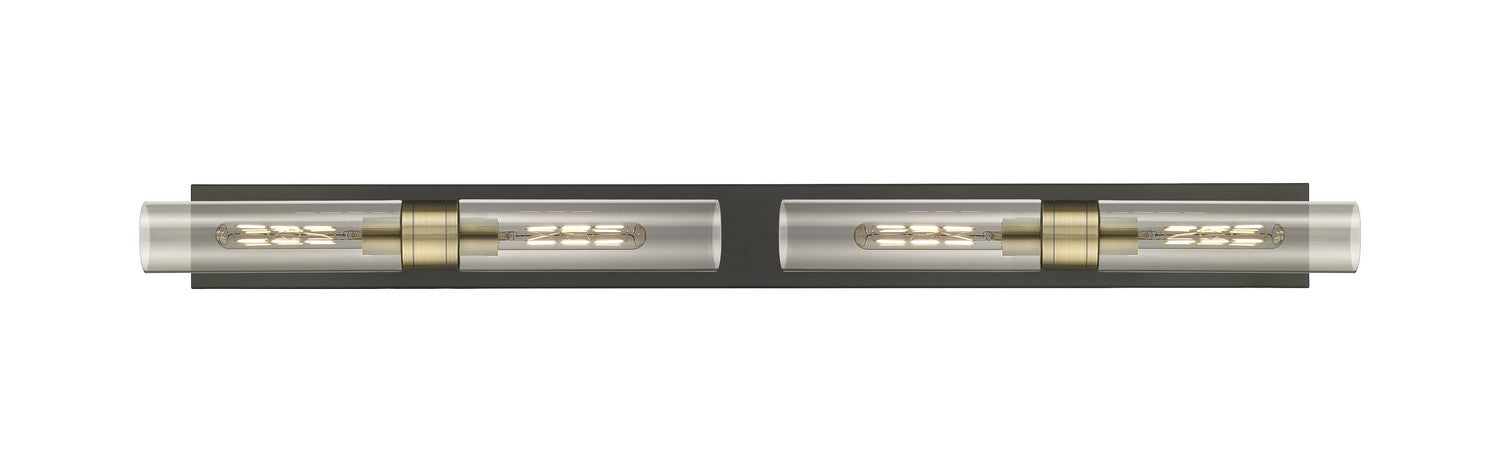 Innovations 617L-4W-BAB-G617-11SM Four Light Bath Vanity, Black Antique Brass
