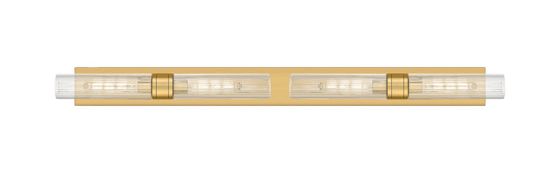 Innovations 617L-4W-BB-G617-11SCL Four Light Bath Vanity, Brushed Brass