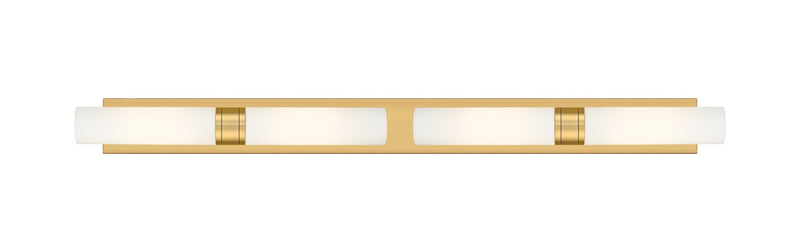 Innovations 617L-4W-BB-G617-11SWH Four Light Bath Vanity, Brushed Brass