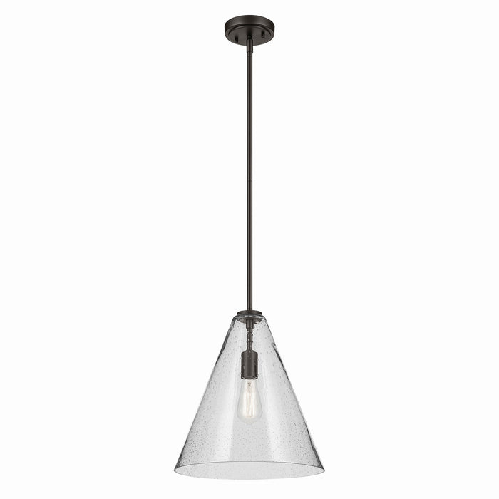 Kichler 42200OZCS One Light Pendant, Olde Bronze