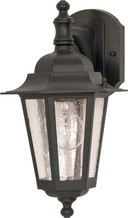 Nuvo Lighting 60-990 One Light Outdoor Wall Lantern, Textured Black