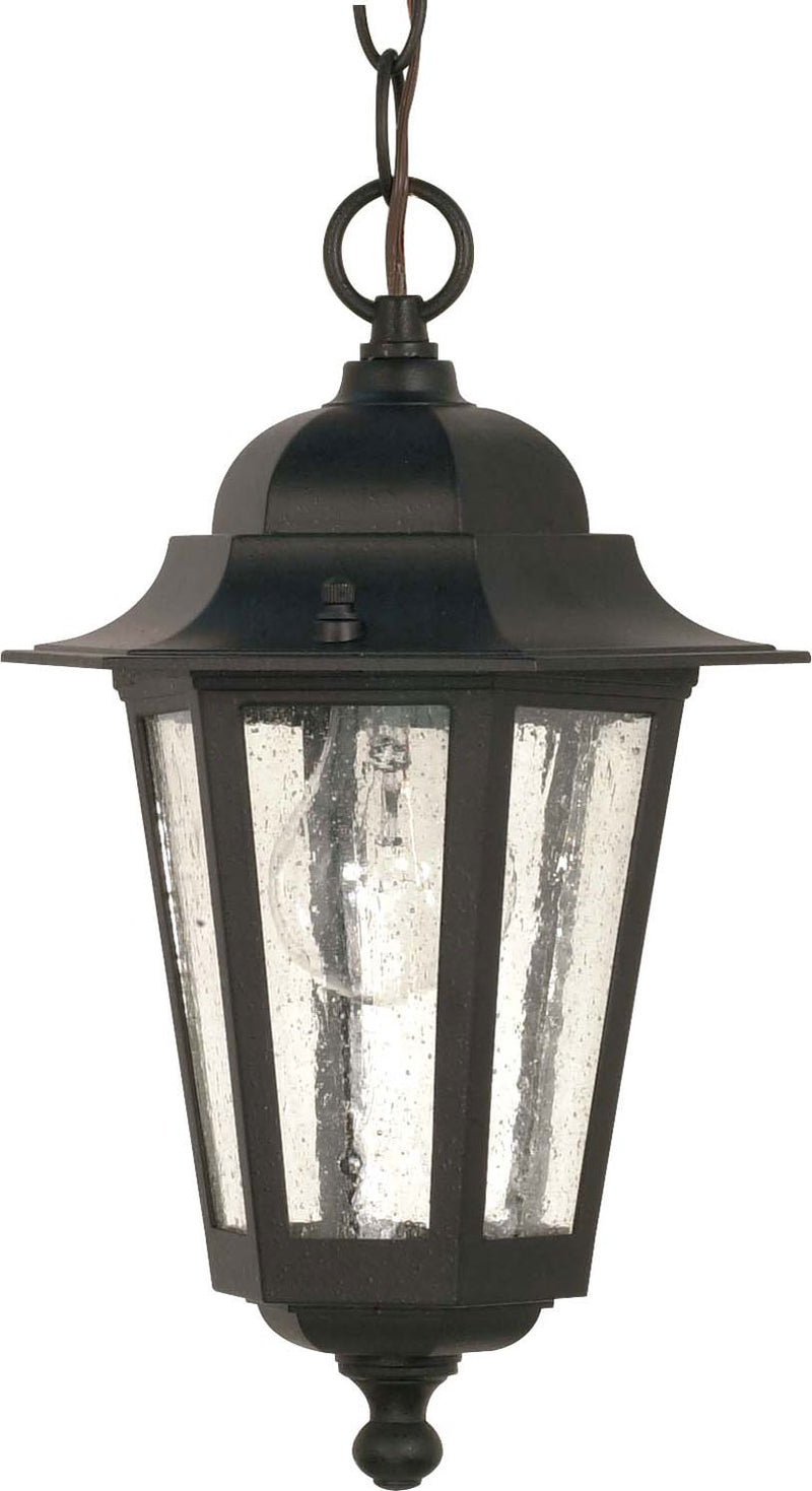 Nuvo Lighting 60-993 One Light Hanging Lantern, Textured Black