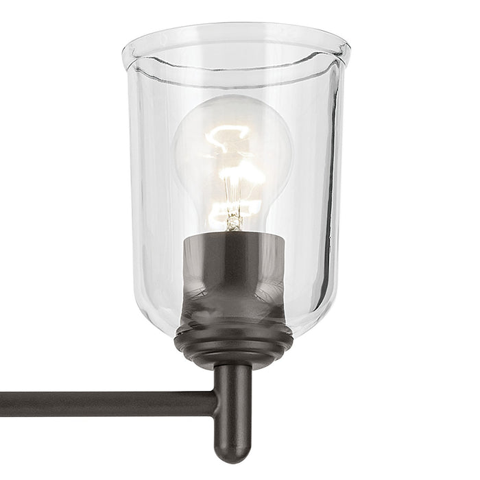 Kichler 43670OZCLR Three Light Mini Chandelier, Olde Bronze