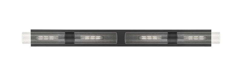Innovations 617L-4W-BK-G617-11SDY Four Light Bath Vanity, Matte Black