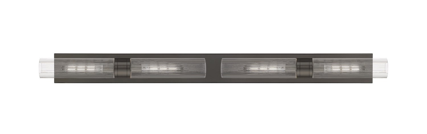 Innovations 617L-4W-OB-G617-11SCL Four Light Bath Vanity, Oil Rubbed Bronze