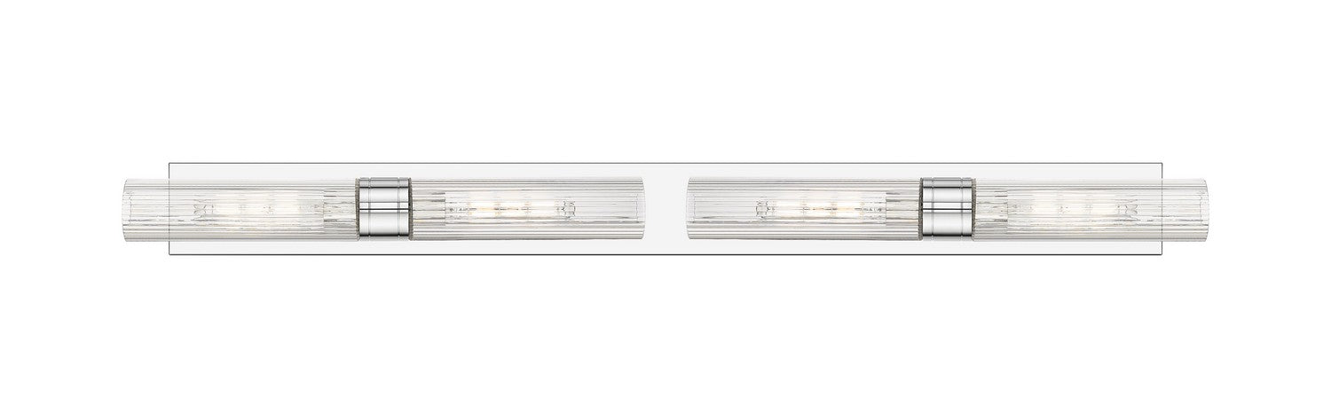 Innovations 617L-4W-PC-G617-11SCL Four Light Bath Vanity, Polished Chrome