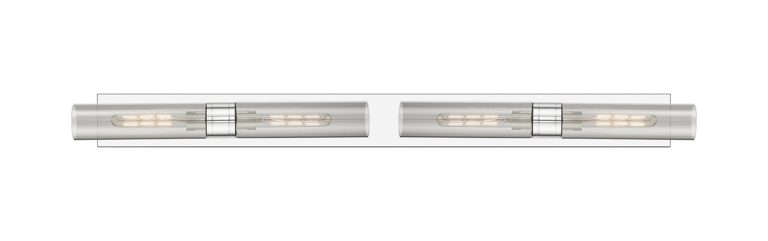 Innovations 617L-4W-PC-G617-11SM Four Light Bath Vanity, Polished Chrome