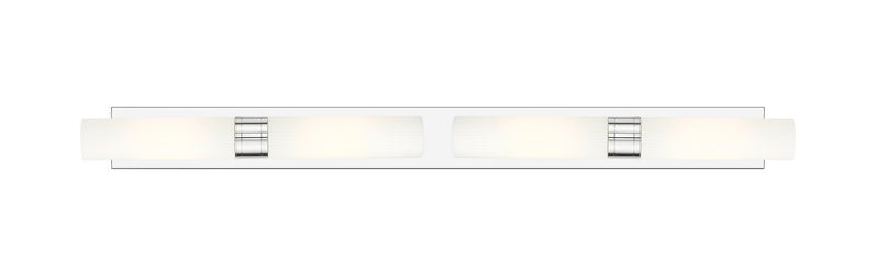 Innovations 617L-4W-PC-G617-11SWH Four Light Bath Vanity, Polished Chrome