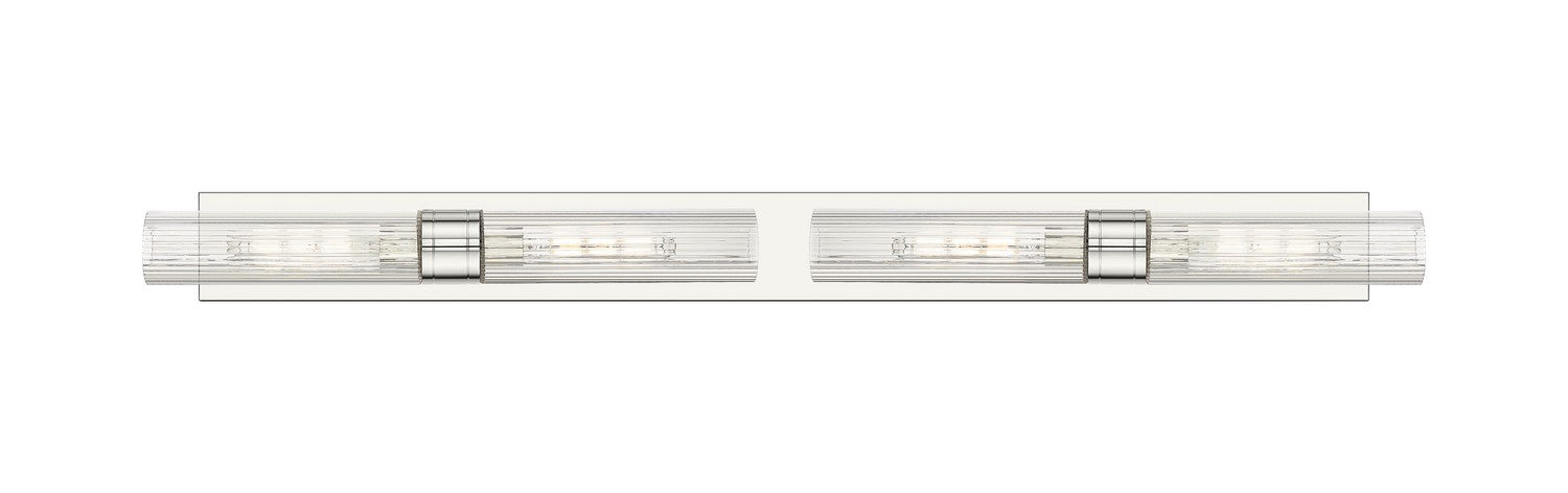 Innovations 617L-4W-PN-G617-11SCL Four Light Bath Vanity, Polished Nickel