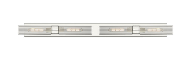 Innovations 617L-4W-PN-G617-11SM Four Light Bath Vanity, Polished Nickel