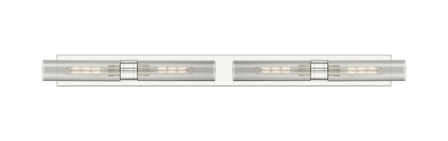 Innovations 617L-4W-PN-G617-11SM Four Light Bath Vanity, Polished Nickel