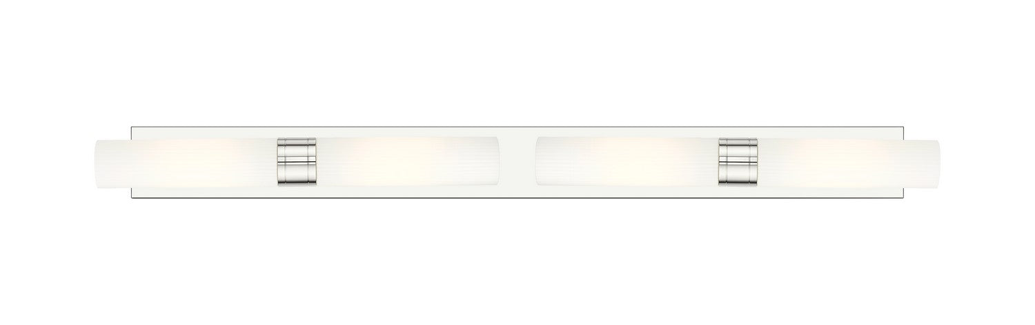 Innovations 617L-4W-PN-G617-11SWH Four Light Bath Vanity, Polished Nickel