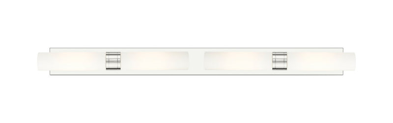 Innovations 617L-4W-PN-G617-11WH Four Light Bath Vanity, Polished Nickel