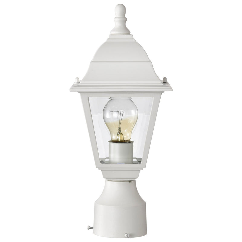 Nuvo Lighting 60-546 One Light Post Lantern, White