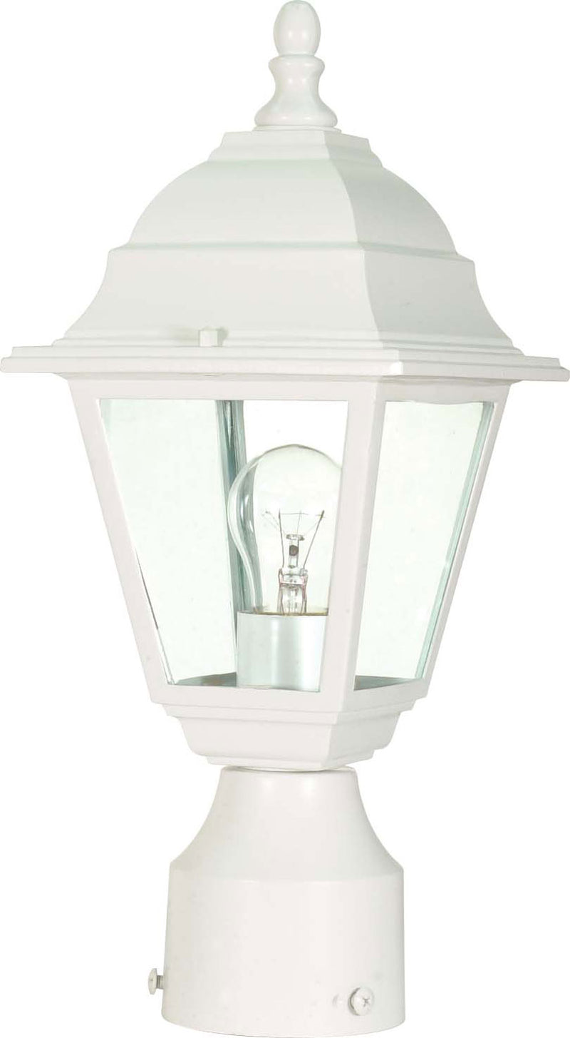 Nuvo Lighting 60-546 One Light Post Lantern, White