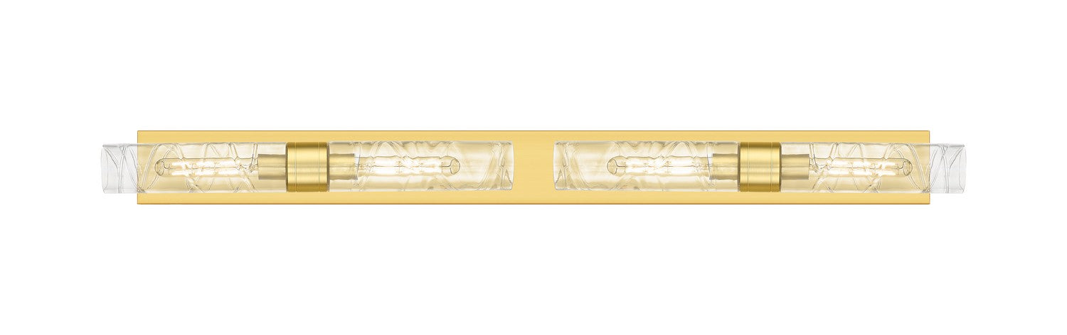 Innovations 617L-4W-SG-G617-11DE Four Light Bath Vanity, Satin Gold